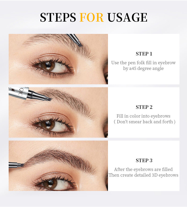 QIC Eyebrow Tattoo Pen Waterproof
