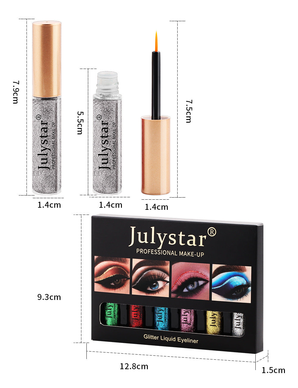 Colorful Extra Fine eyeliner Pen Set