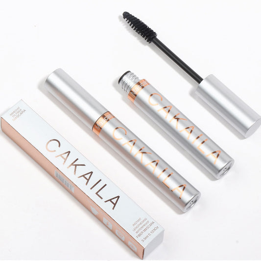 CAKAILA  Makeup thick and long mascara silver tube waterproof long lasting non-smudge false mascara