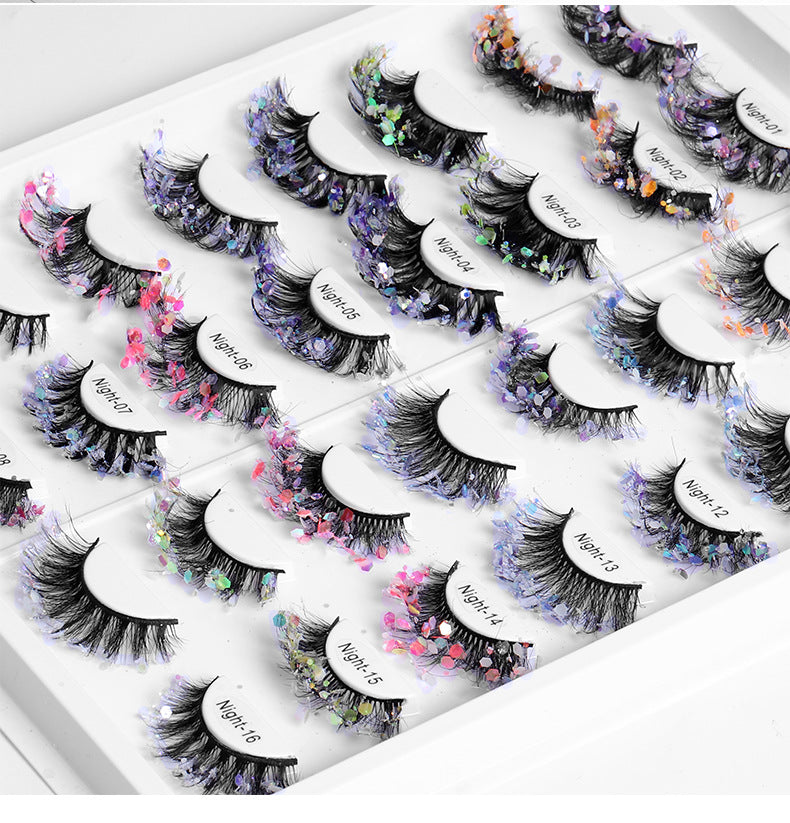 New Color Noctilucent Fried False Eyelashes