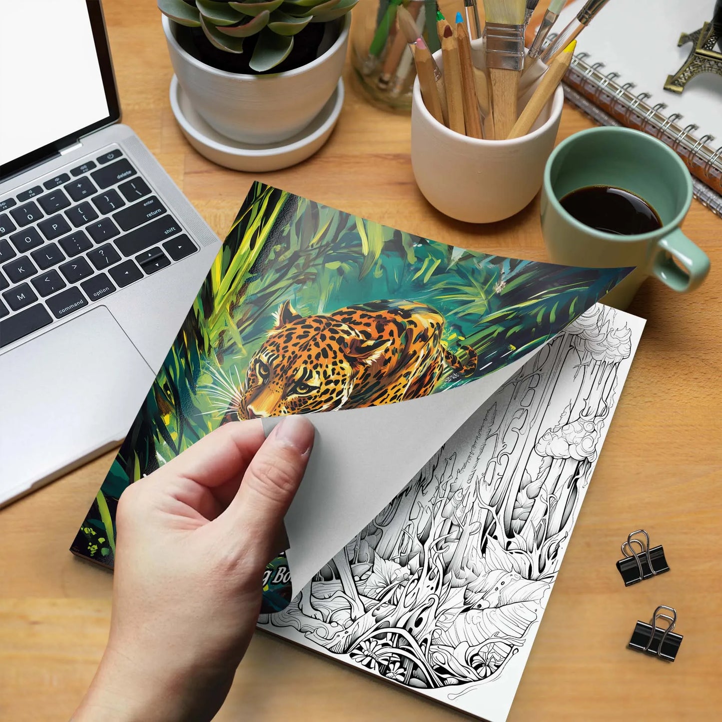 Jungle Animals coloring Book