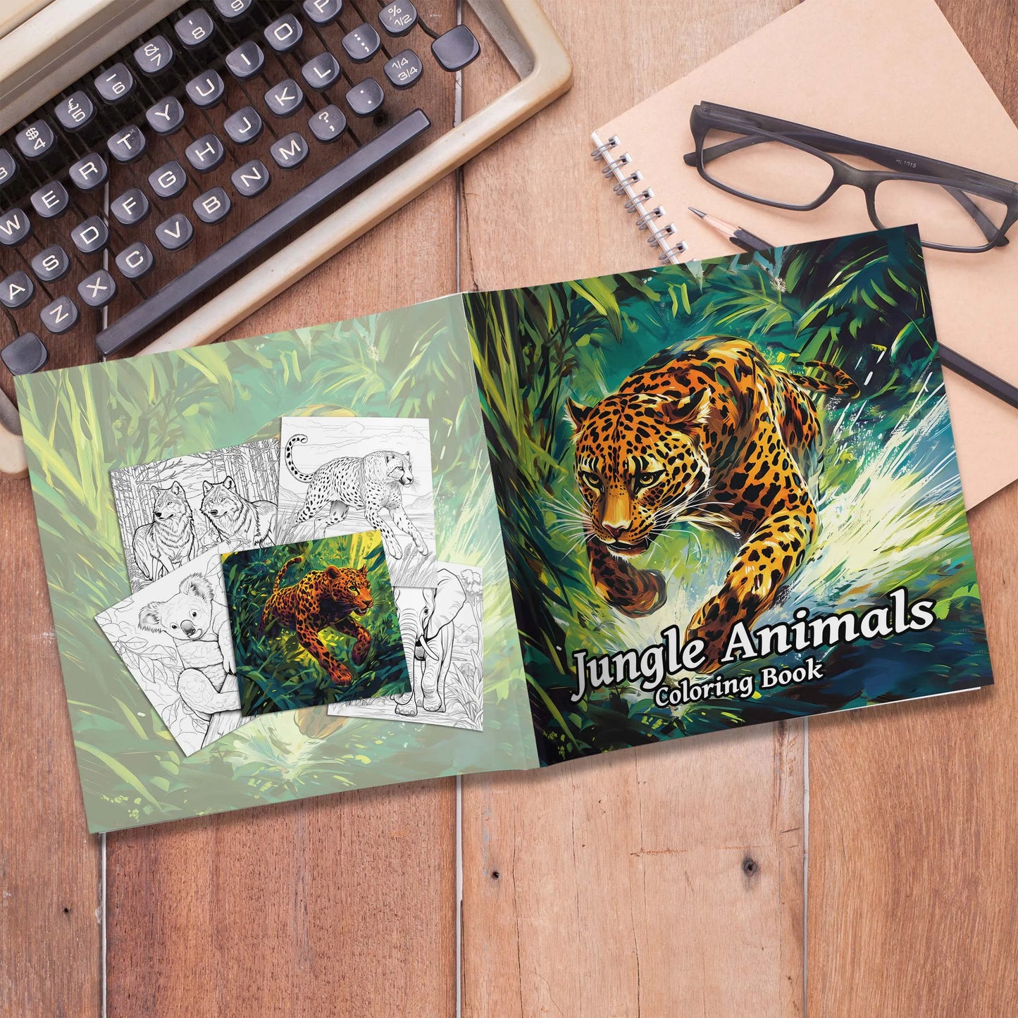 Jungle Animals coloring Book