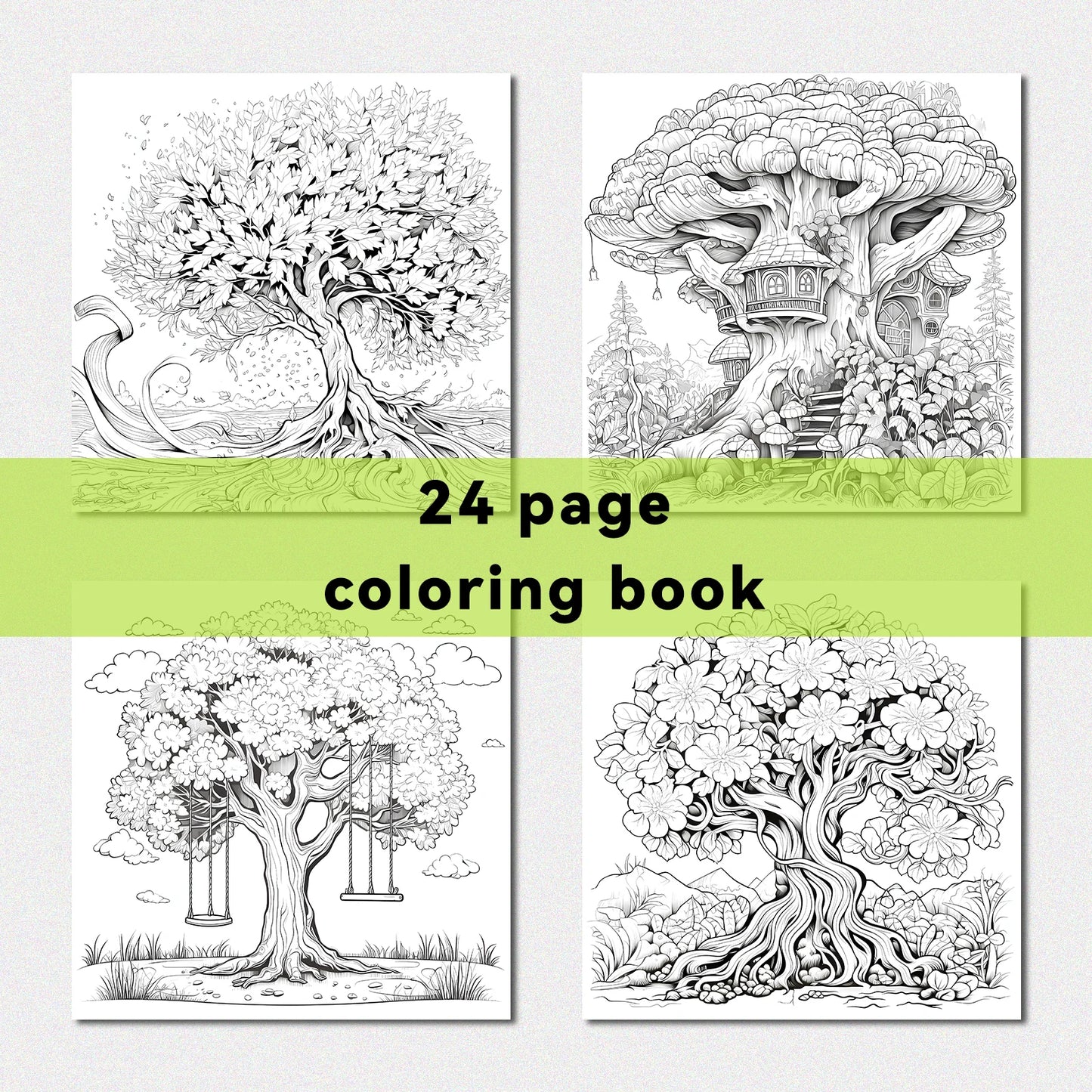 Magical Tree Coloring Book