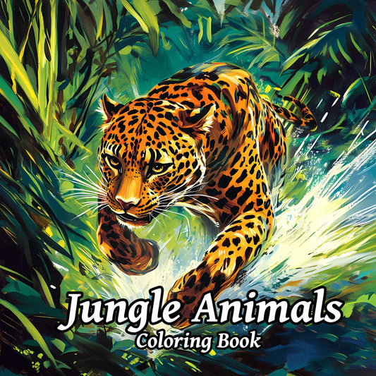 Jungle Animals coloring Book