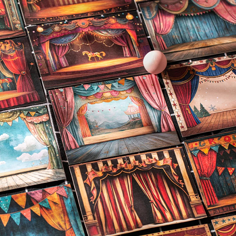 Mr. Paper Carnival Party – 15‑Piece Circus Sticker Set