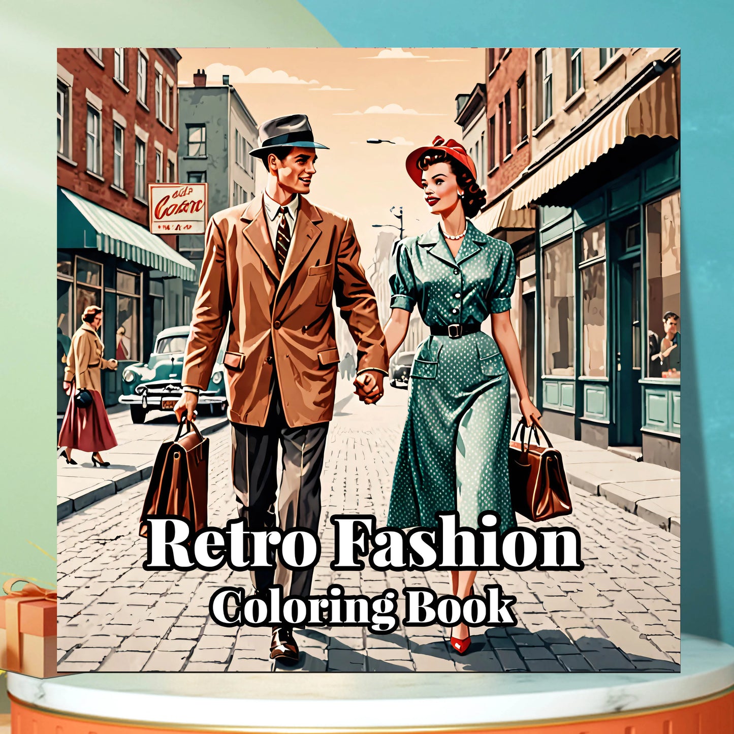 Retro Fashion Coloring Book