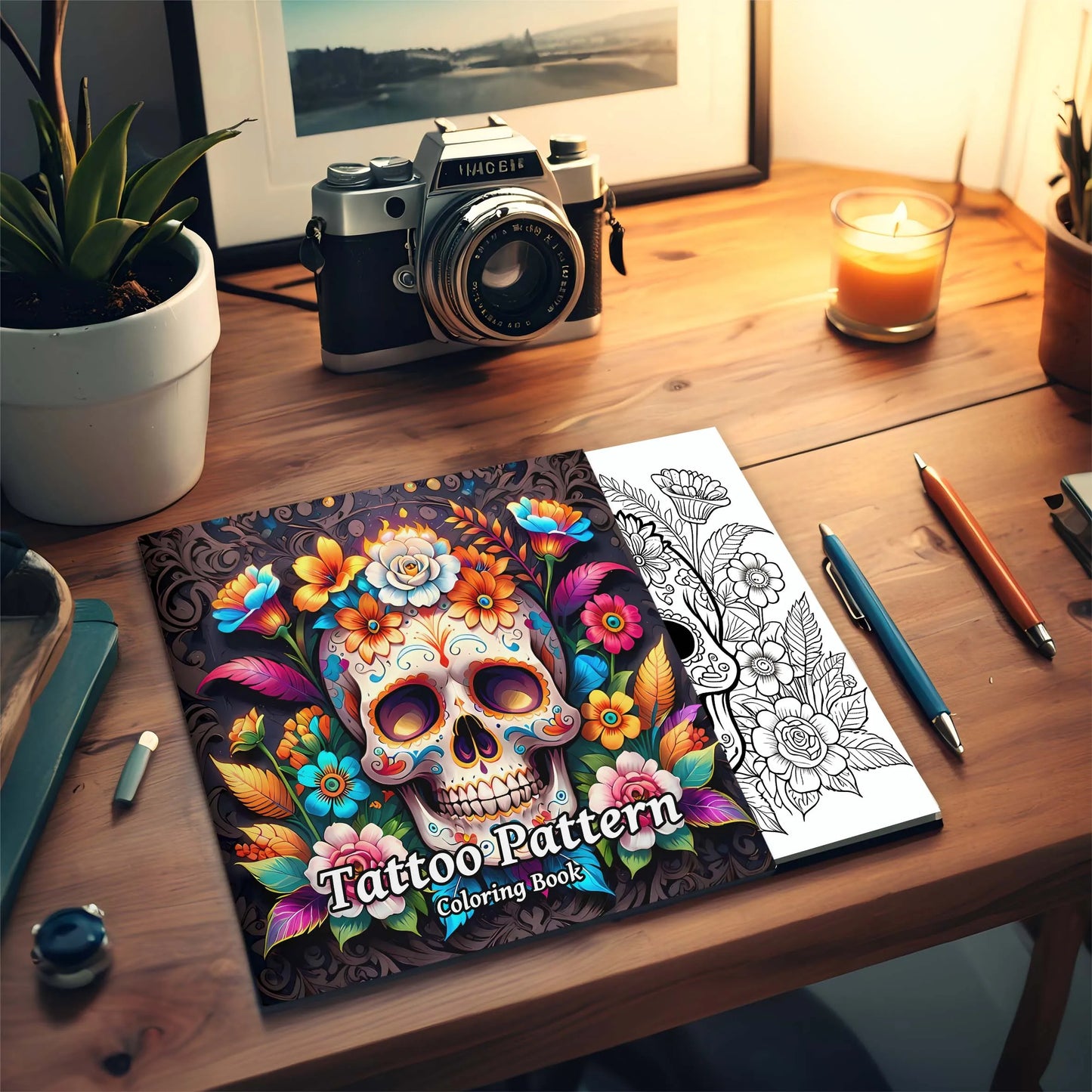 Tattoo Pattern Coloring Book