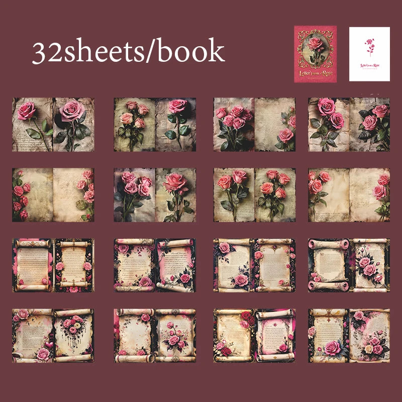 Vintage Floral Theme Journal Album