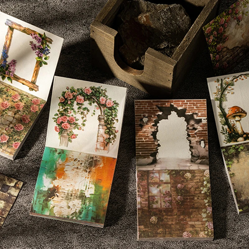 Vine Brick Wall Sticker Book – 90 Pieces