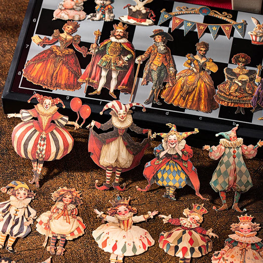 Mr. Paper Carnival Party – 15‑Piece Circus Sticker Set