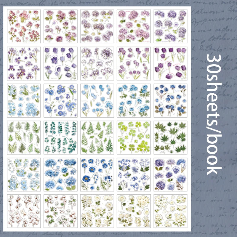 Mr. Paper Romantic Collector – 30 Sheet Floral Sticker Book