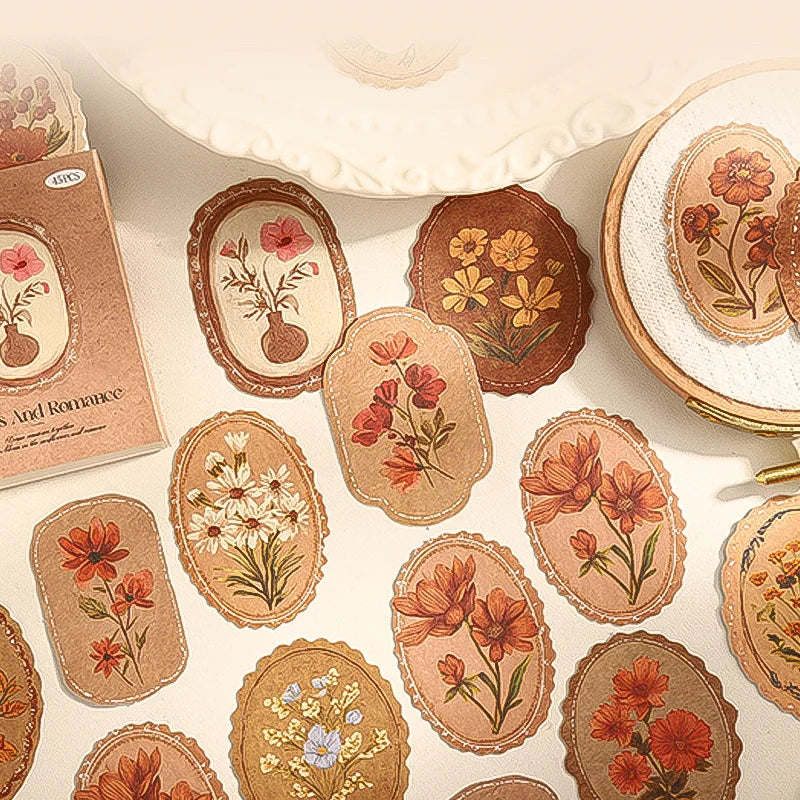 Mr. Paper Serene Florals – 45‑Piece Sticker Pack