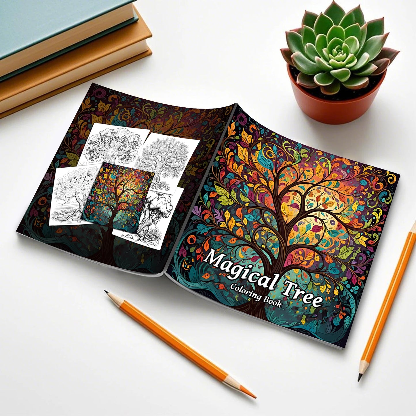 Magical Tree Coloring Book