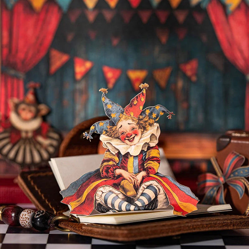 Mr. Paper Carnival Party – 15‑Piece Circus Sticker Set