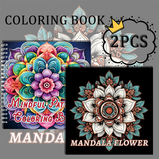 Art Coloring Book 2 PCS