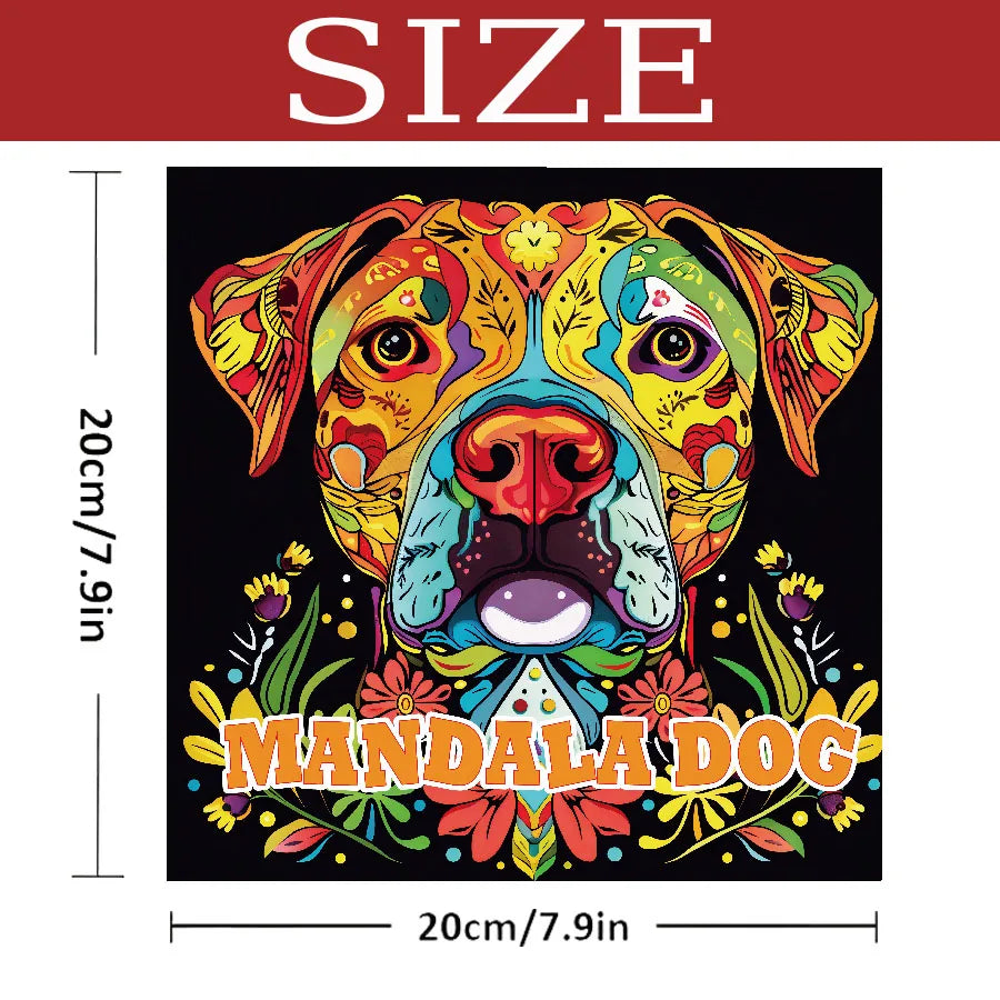 Mandala Dog Art Coloring Book