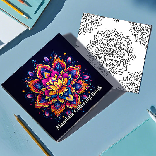 MANDALA Coloring Book Cute Flower