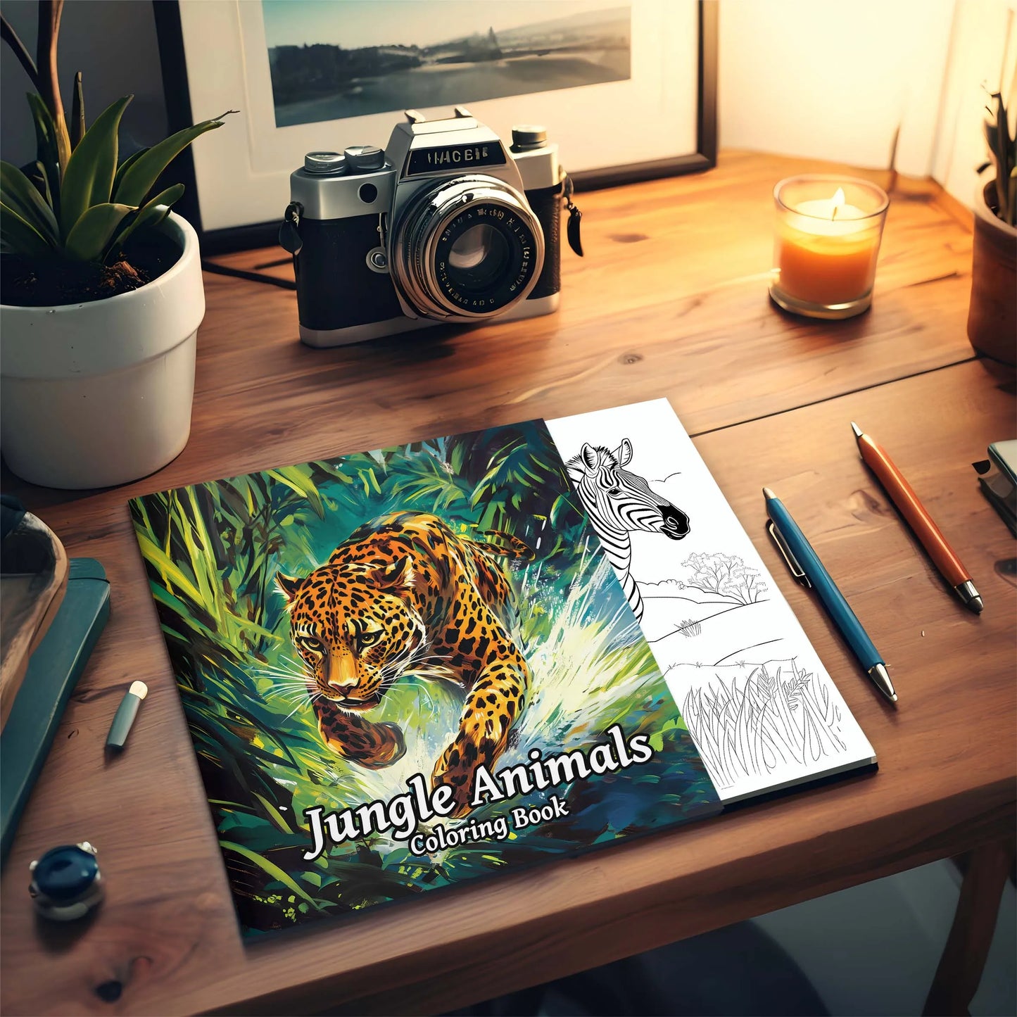 Jungle Animals coloring Book