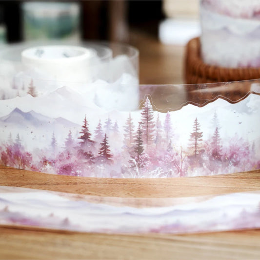 Natural Healing PET Washi Tape – 1 Roll, 6 Styles