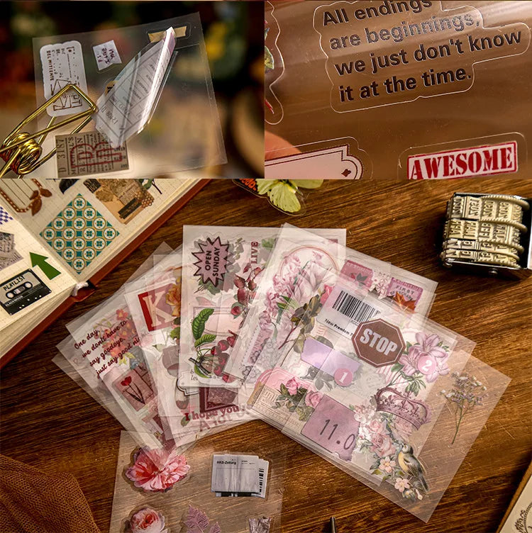 Romantic Promise Series – 100 Retro Stickers