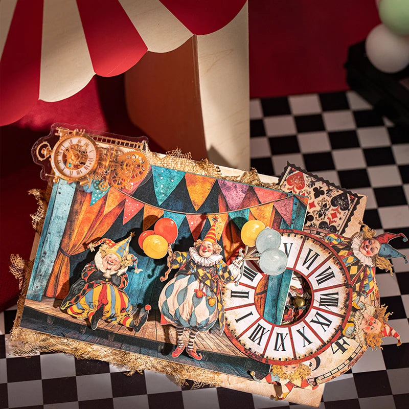 Mr. Paper Carnival Party – 15‑Piece Circus Sticker Set