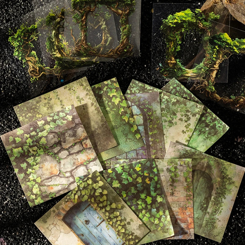 Vine Brick Wall Sticker Book – 90 Pieces