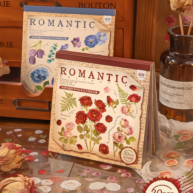 Mr. Paper Romantic Collector – 30 Sheet Floral Sticker Book