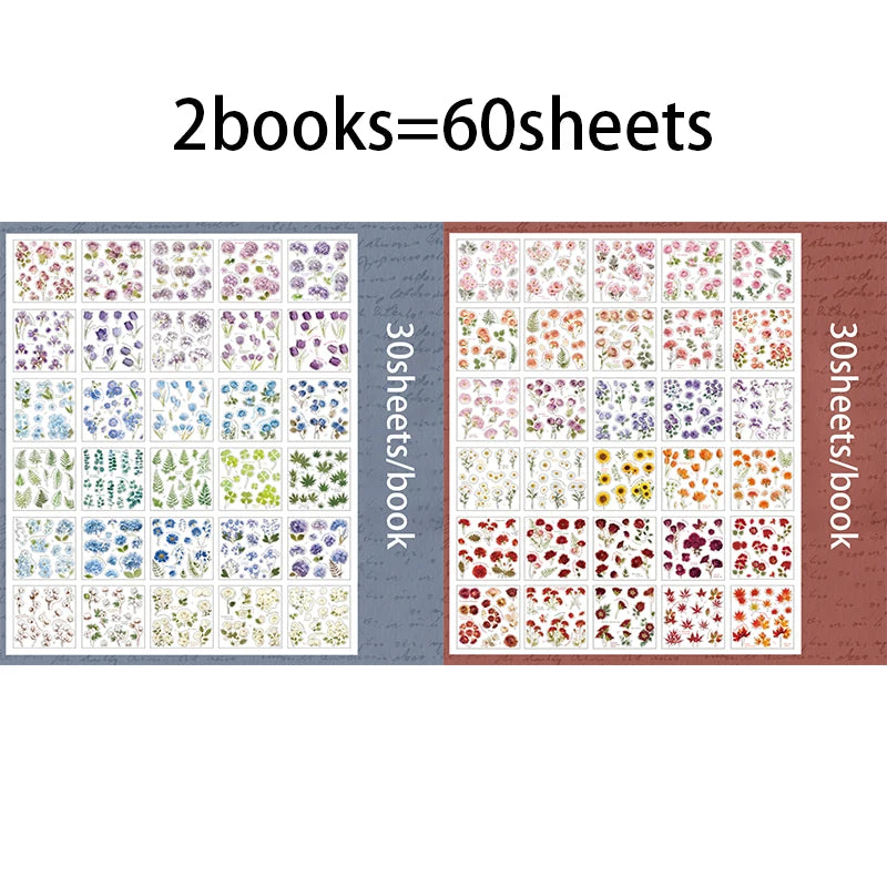 Mr. Paper Romantic Collector – 30 Sheet Floral Sticker Book