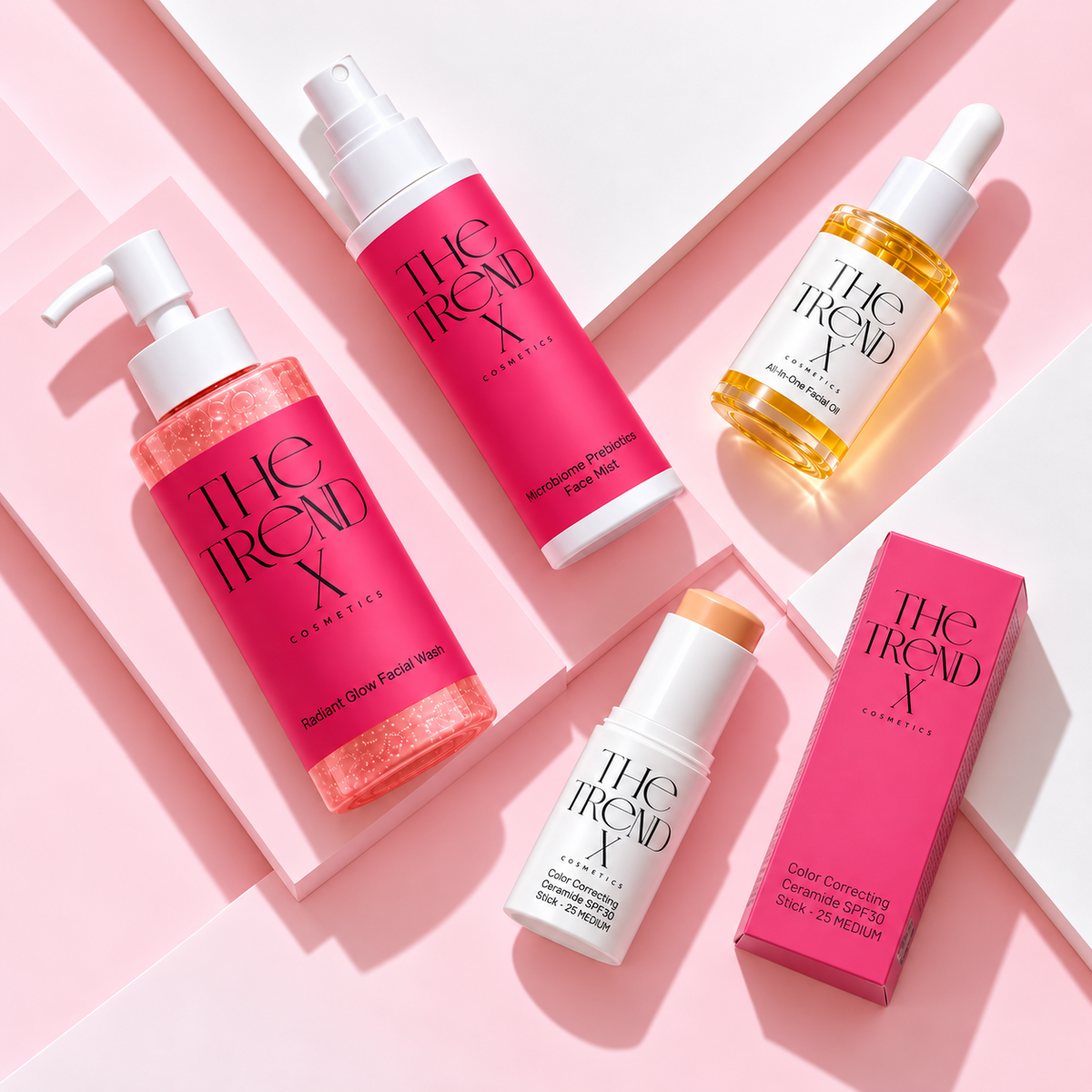 Complete Morning Routine with SPF Stick 25 Medium Light