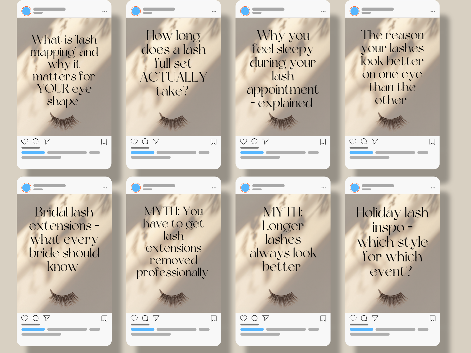 100 IG Posts with Captions & hashtags